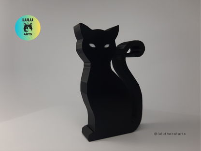 Minimalist Black Cat Decoration