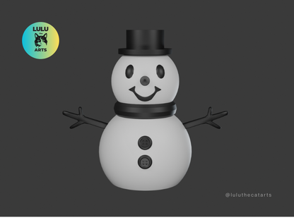 Customizable Snowman - Winter Fun